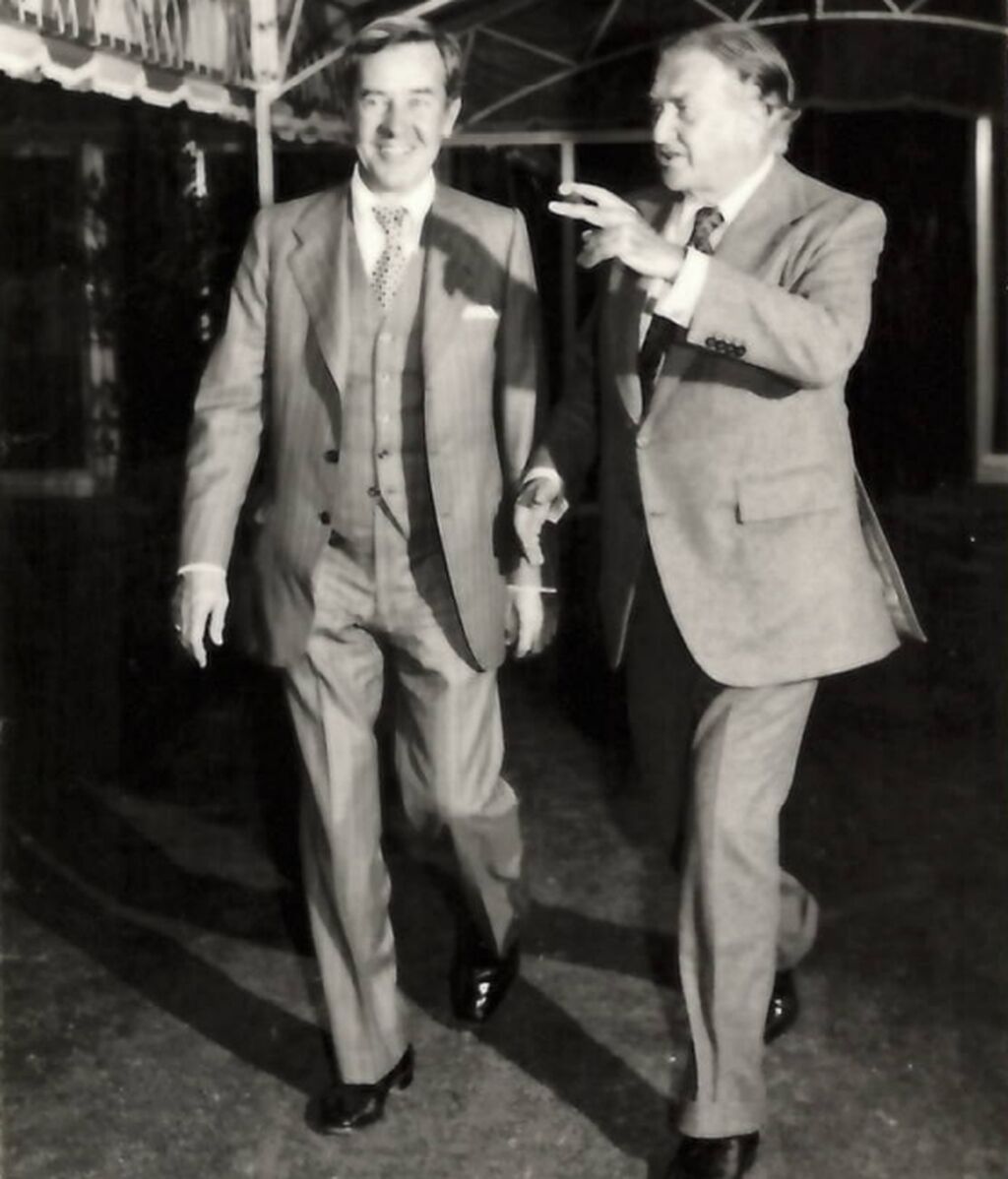 Jaime Carvajal y Henry Ford II el día de la inauguración de la plante de Almussafes