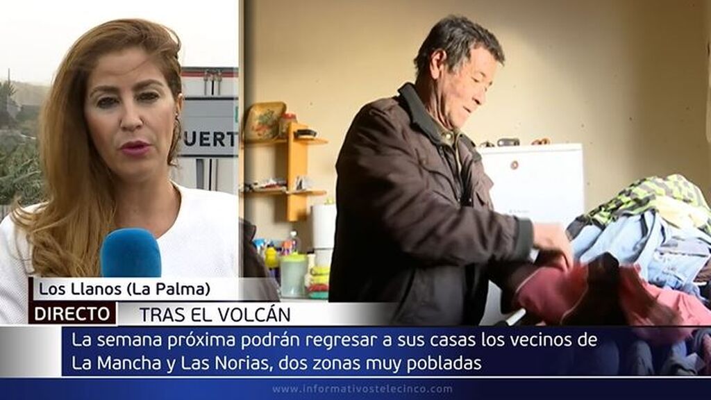 Vecinos de La Mancha y Las Norias regresan a sus casas tras la erupción volcánica de La Palma