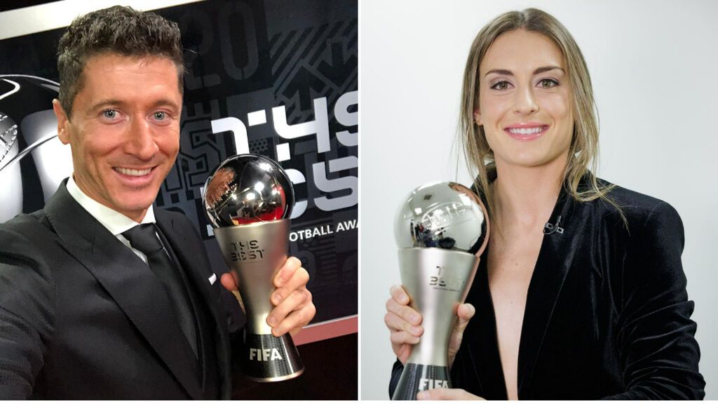 Robert Lewandowski y Alexia Putellas triunfan en los premios 'The Best' como mejores jugadores