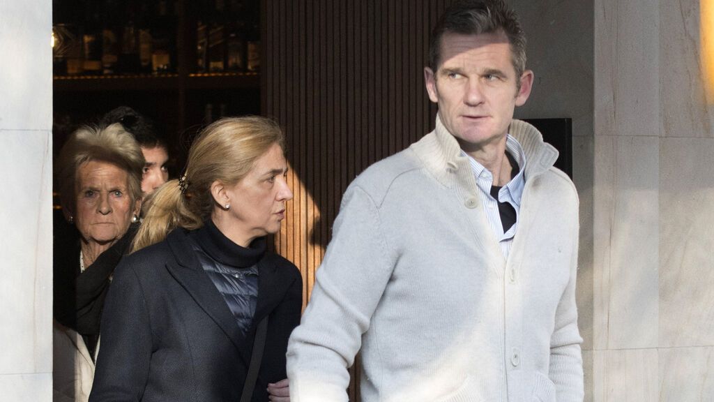 La infanta Cristina e Iñaki Urdangarin, en Vitoria (febrero de 2020)