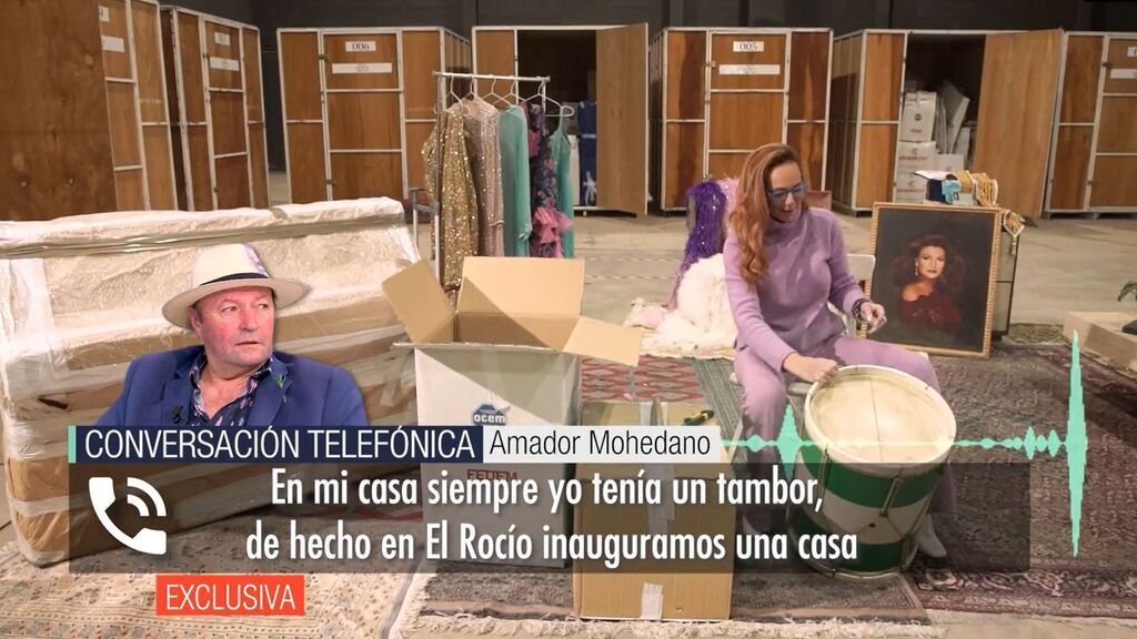 Amador Mohedano habla por llamada telefónica sobre el reparto de objetos de Rocío Carrasco