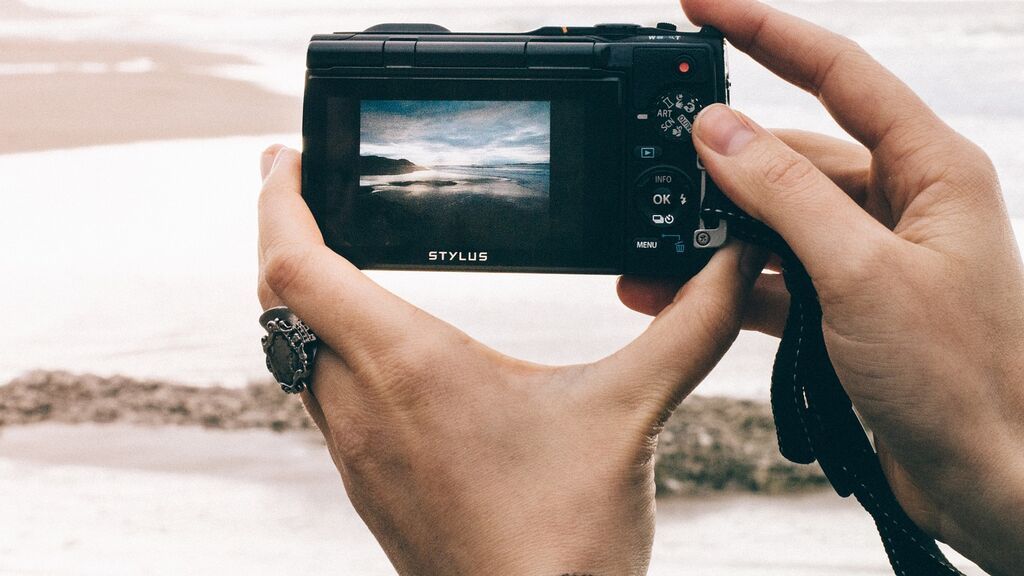 Fotógrafo en la playa