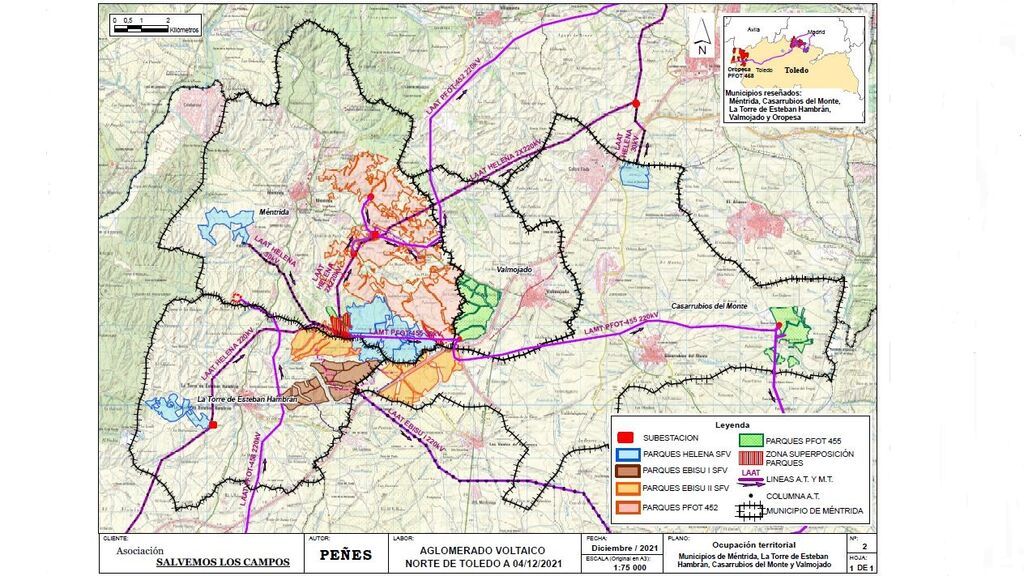Mapa de paneles solares