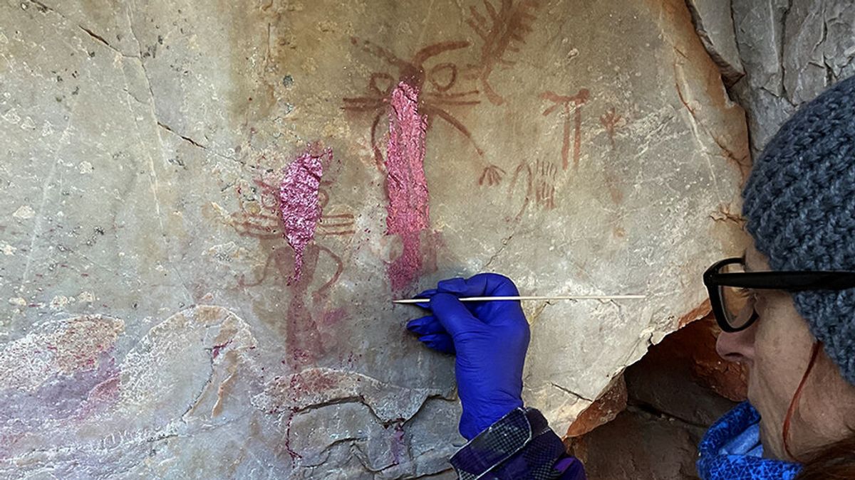 Restauradas con éxito las pinturas rupestres de 'Las Sacerdotisas'