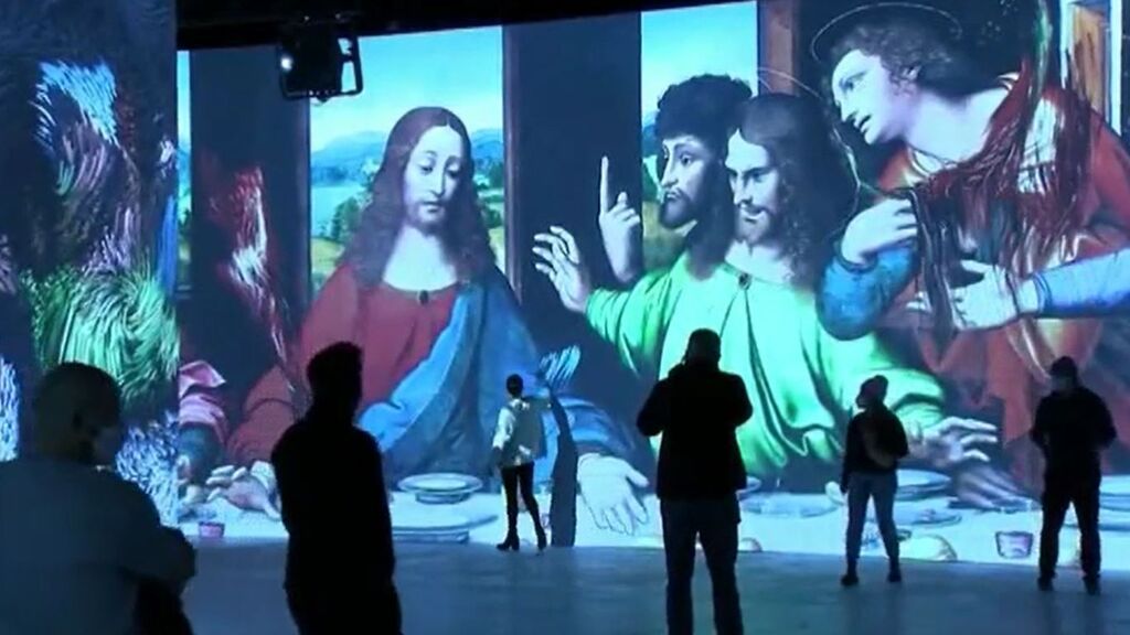 La Última Cena y la Mona Lisa cobran vida gracias a la tecnología en una exposición interactiva en Berlín