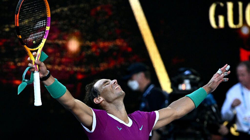 Nadal celebra el pase a semifinales