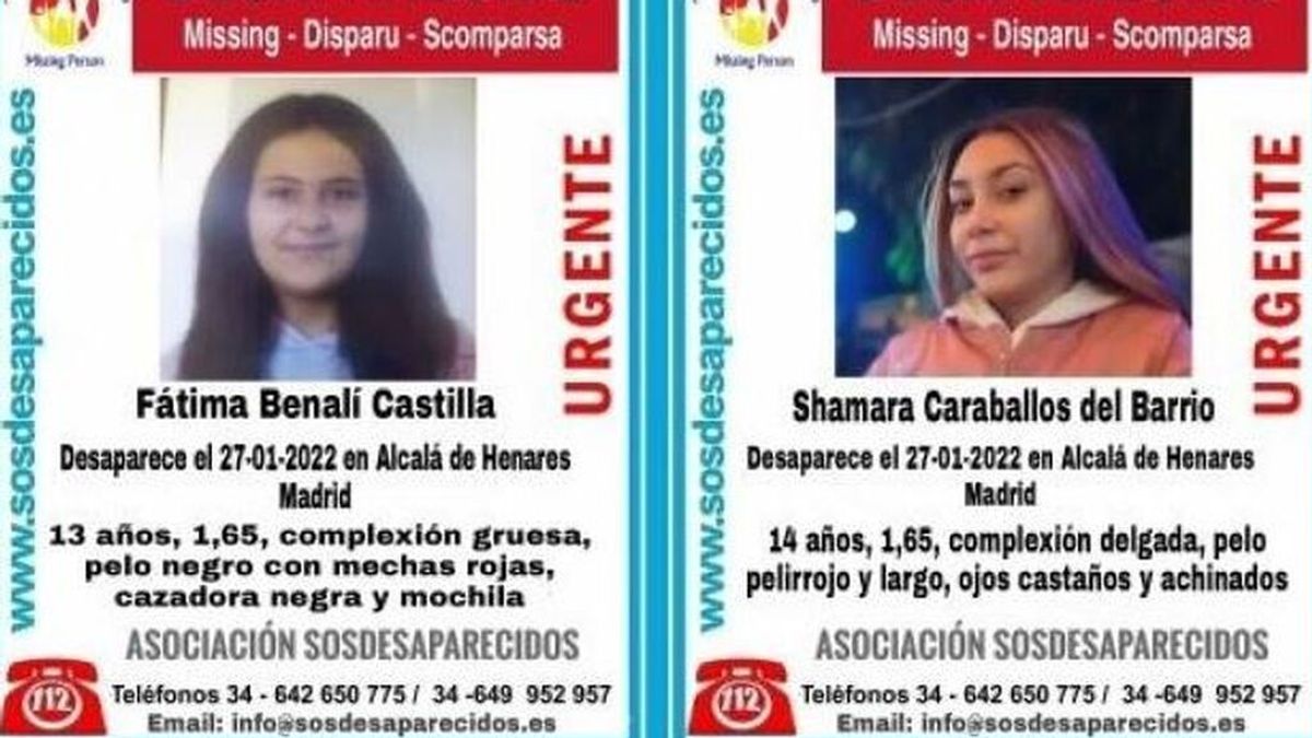 Desactivan la alerta de búsqueda de las dos menores, de 13 y 14 años, desaparecidas en Alcalá de Henares