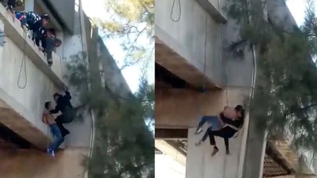 Un agente que rescató a un joven en Ciudad de México reveló su nuevo apodo: "Spiderpoli"
