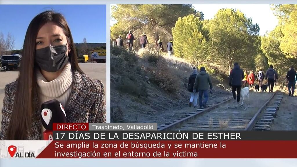 Más de 600 personas participan en una macrobatida para encontrar a Esther López en Traspinedo