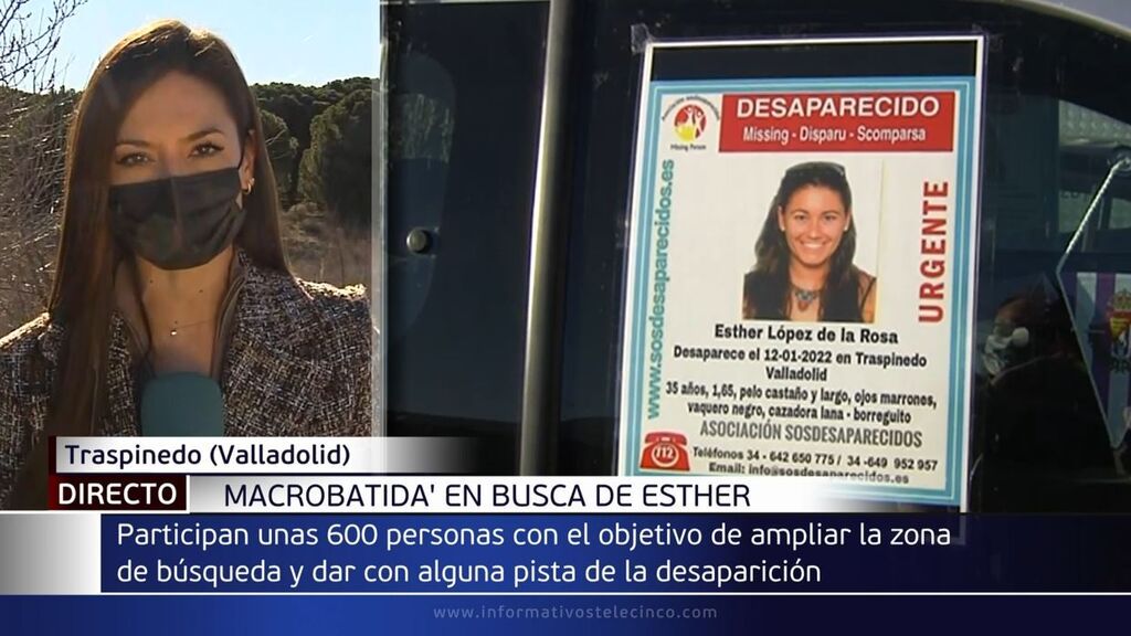 Nueva macrobatida en Traspinedo para encontrar a Esther López: se amplía el radio de búsqueda