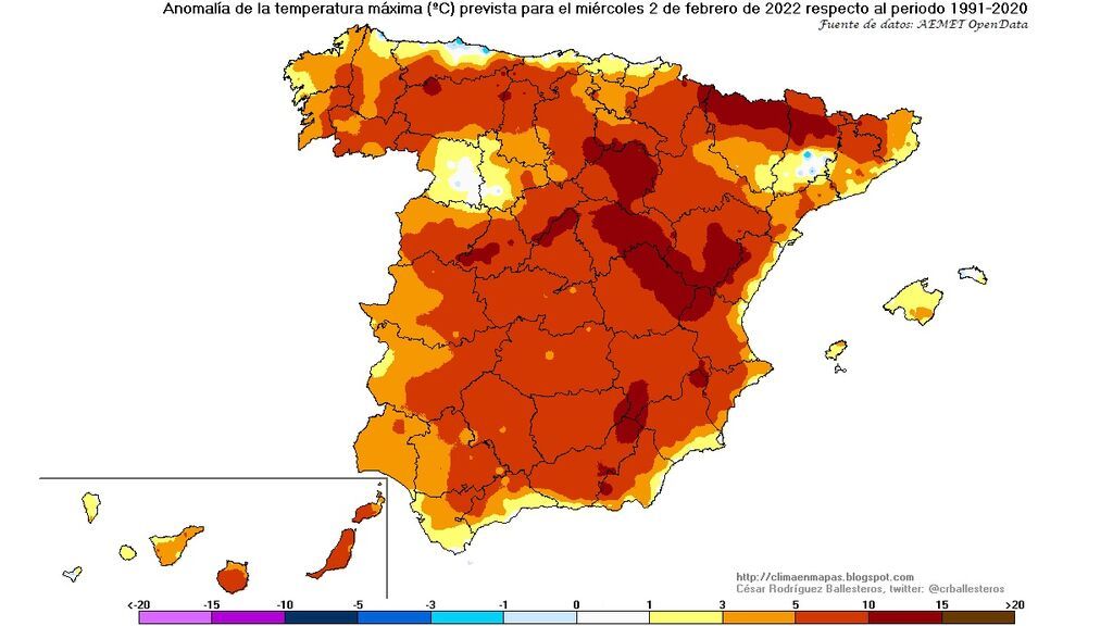 anomalia maximas miercoles