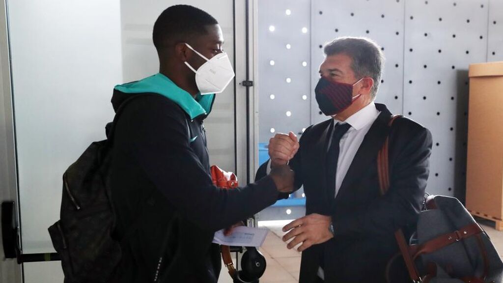 Xavi quiere contar con Dembélé pero Laporta no quiere
