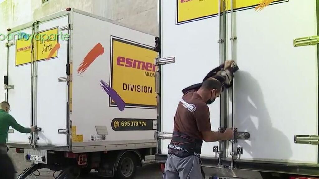 Los camiones de la mudanza de Anabel Pantoja