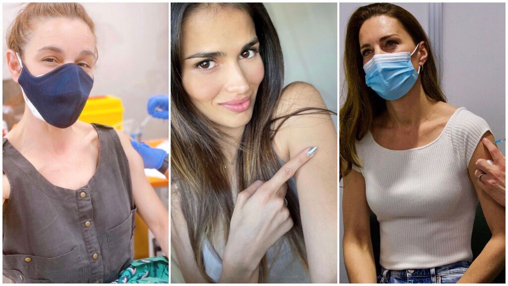 Estos famosos sí que están vacunados y nos lo mostraron orgullosos: de Raquel Sánchez Silva a Sara Sálamo y Kate Middleton.