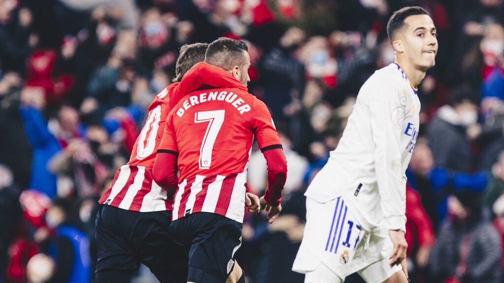 Berenguer marcó el gol de la victoria del Athletic.