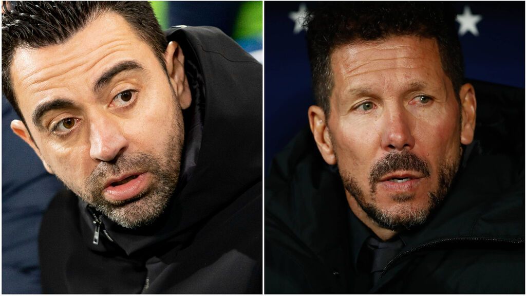 Simeone la lanza un dardo a Xavi Hernández