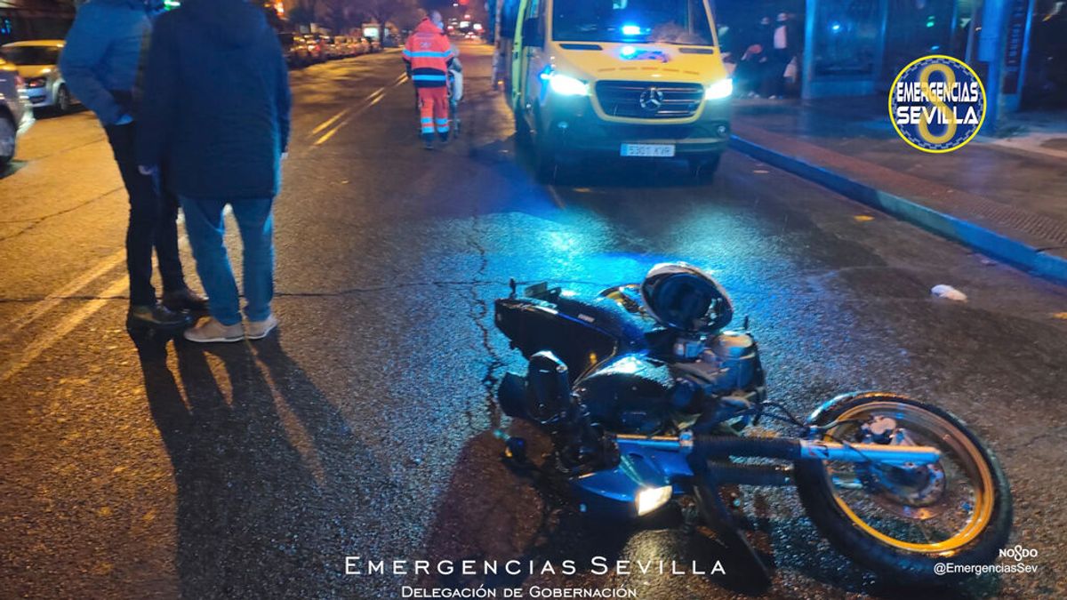 Dos jóvenes, en estado grave al ser atropellados por un motorista ebrio en Sevilla
