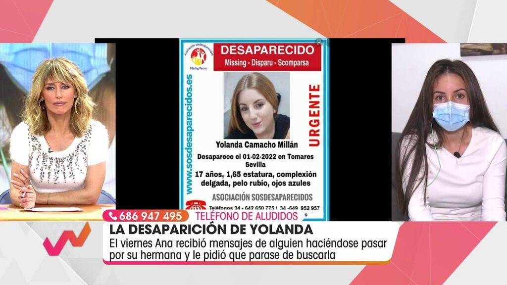 Habla la hermana de una joven desaparecida en Sevilla