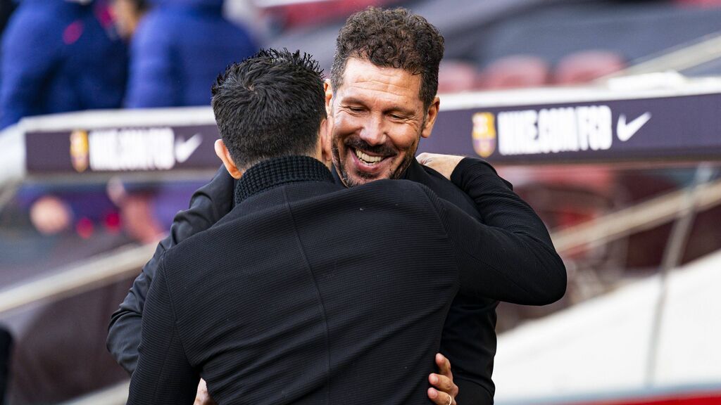 El cara a cara entre Xavi y Simeone