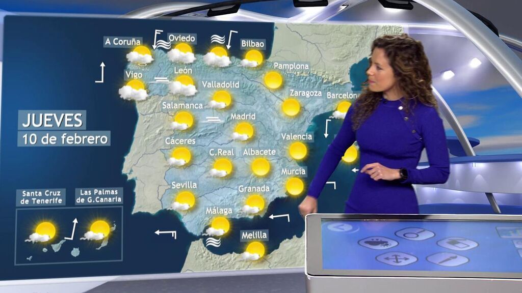 Temperaturas más altas de lo normal en toda España: el tiempo que hará el jueves, 10 de febrero