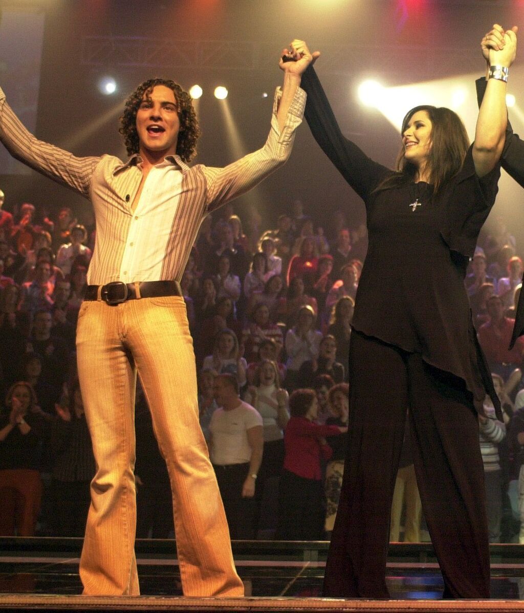 David Bisbal y Rosa López, durante su paso por 'Operación Triunfo 1'
