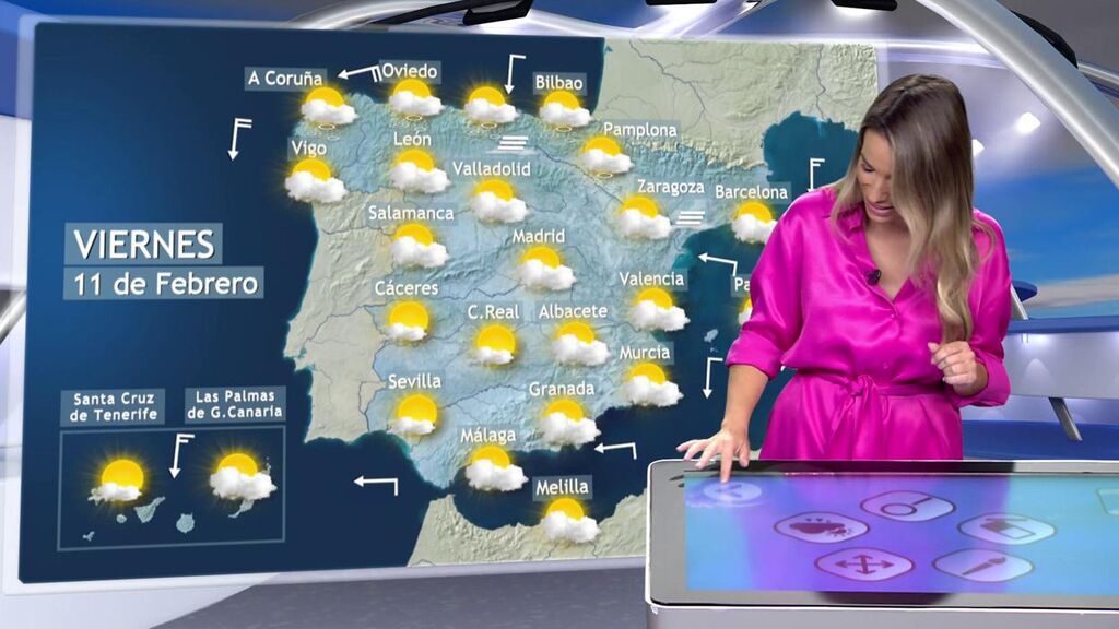 Viento fuerte y lluvias en el norte de España por un frente: el tiempo para el viernes, 11 de febrero