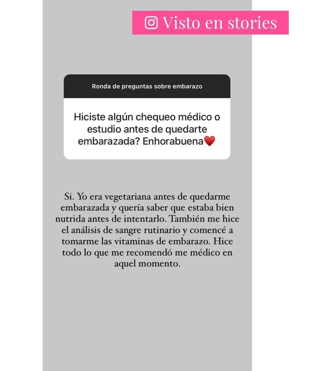 Claudia Osborne temió por el hecho de quedarse embarazada siendo vegetariana