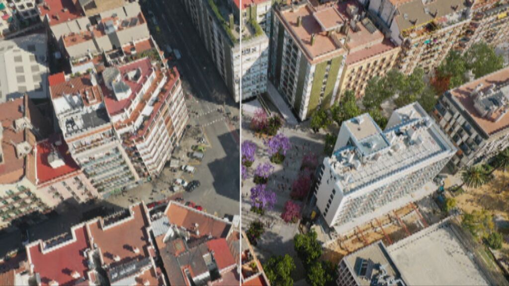 Así será el Eixample de Barcelona cuando acaben las obras de su 'superilla'