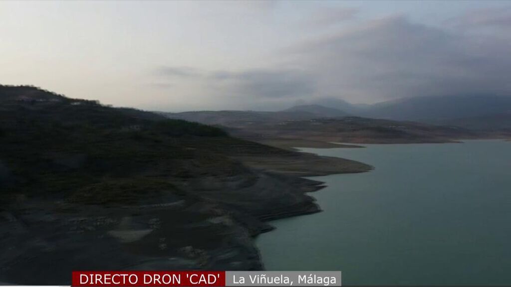 España se seca: el embalse de La Viñuela, en Málaga, a punto de ser declarado pantano muerto