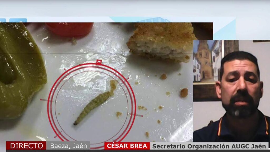 Denuncian la presencia de gusanos en la comida de la academia de la Guardia Civil en Jaén