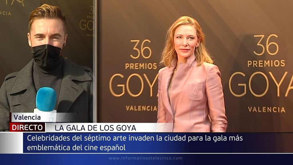 La actriz Cate Blanchett, galardonada en premio Goya internacional, ya está en Valencia