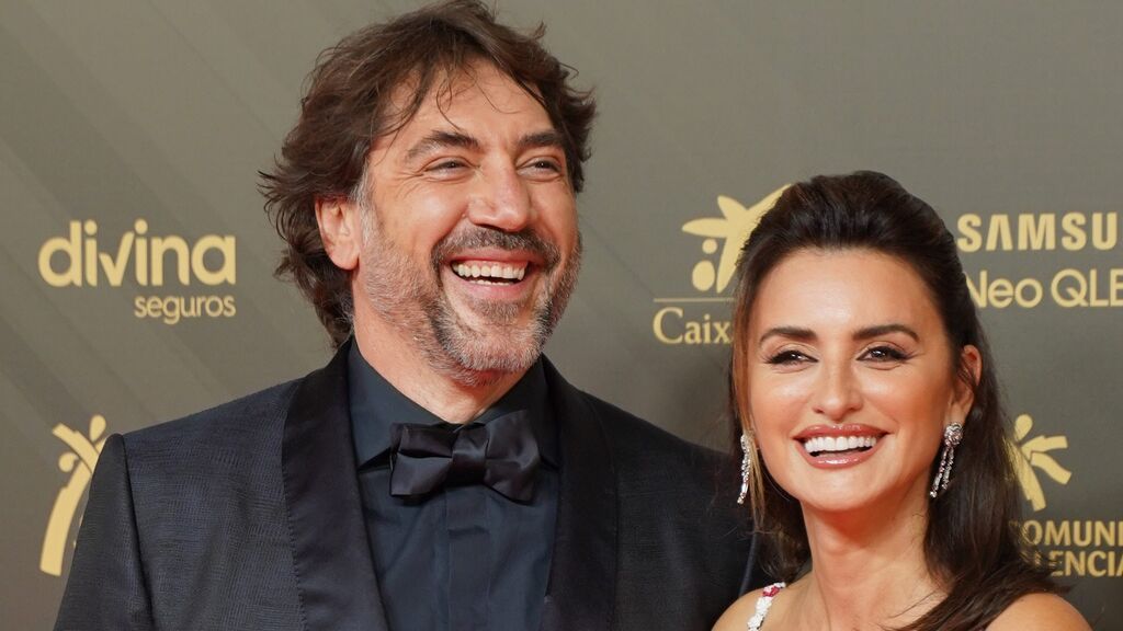 Penélope Cruz y Javier Bardem, en la alfombra roja de la 36ª edición de los Goya