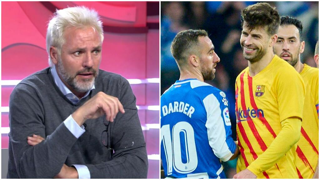 Santiago Cañizares condenando los pitos a Gerard Piqué en Cornellà.