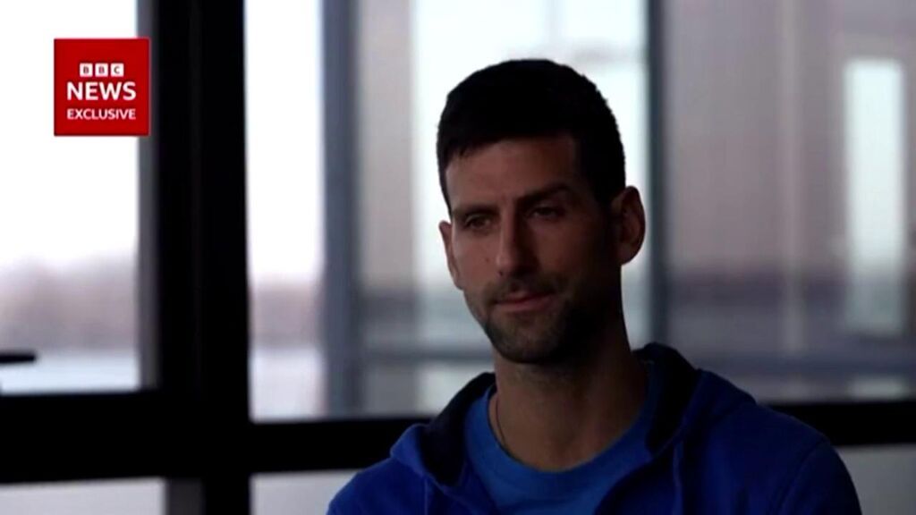 Novak Djokovic rompe su silencio en una entrevista en la BBC.