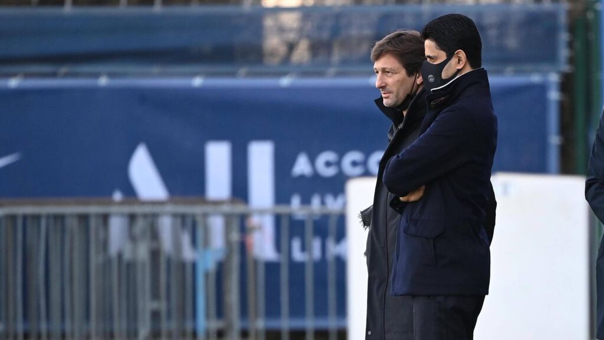 Al-Khelaïfi y Leonardo bajaron en el descanso al vestuario gritando y presionándole al árbitro Al-Khelaïfi y Leonardo bajaron en el descanso al vestuario gritando y presionándole al árbitro