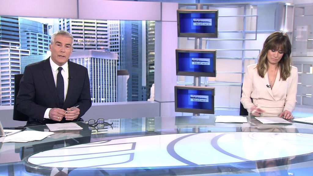 Con David Cantero e Isabel Jiménez Informativos Telecinco 2022 Mediodía 16/02/2022