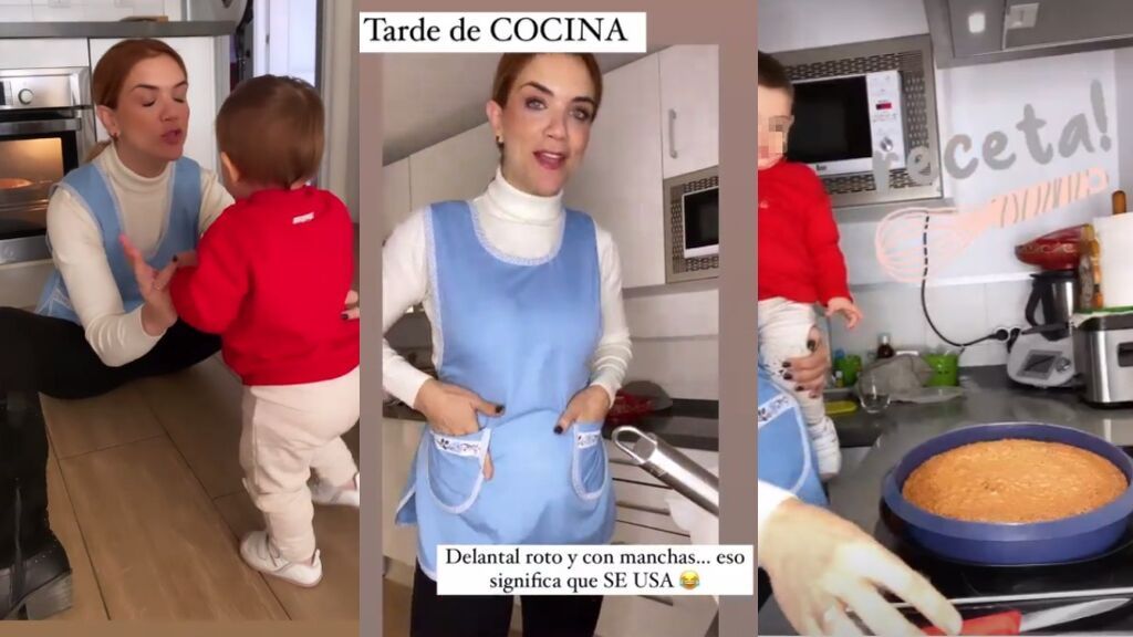 Beatriz Trapote abre las puertas de la cocina de la casa en la que vive con Víctor Janeiro