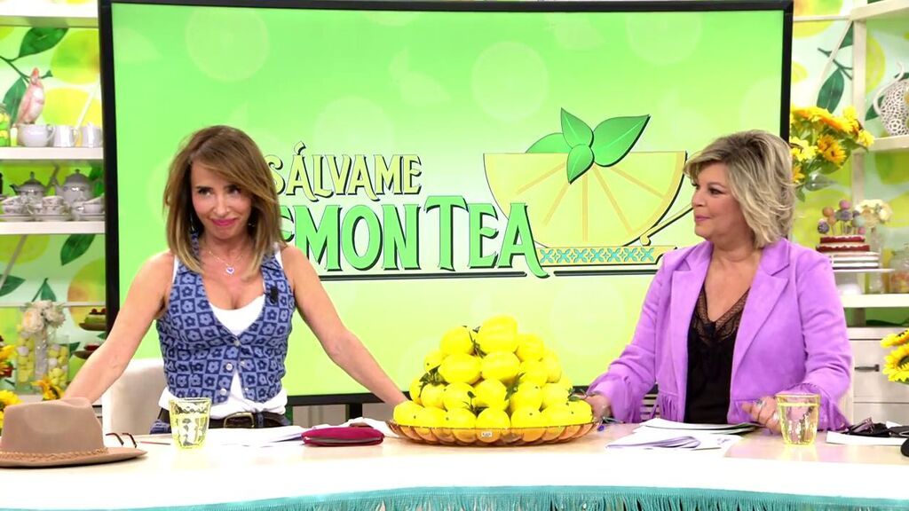 Terelu da ánimos a María Patiño, muy nerviosa mientras presenta el ‘Lemon tea’: “Hoy todos somos Camila”