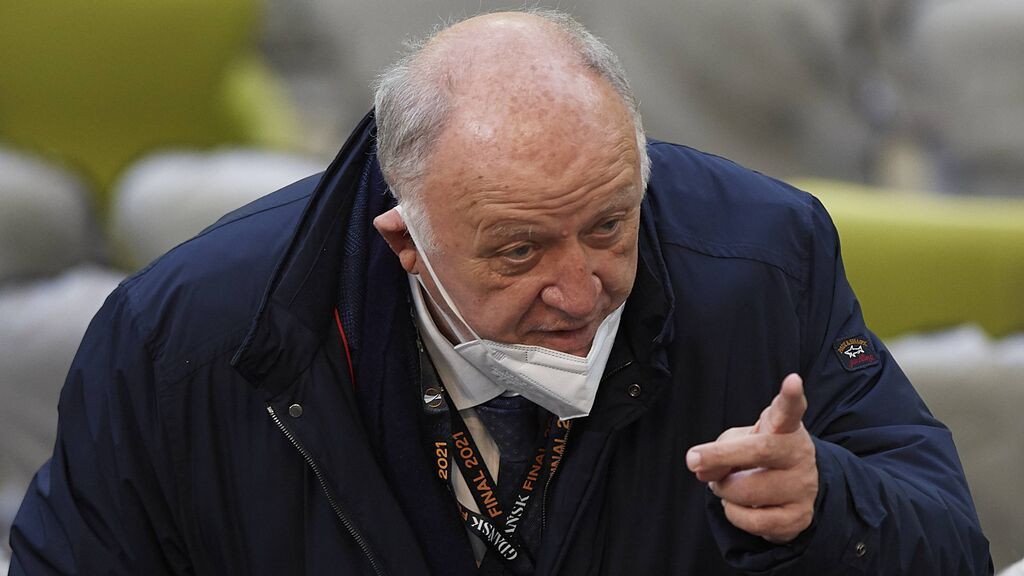 José Manuel Llaneza, en la final de la Europa League de 2021.