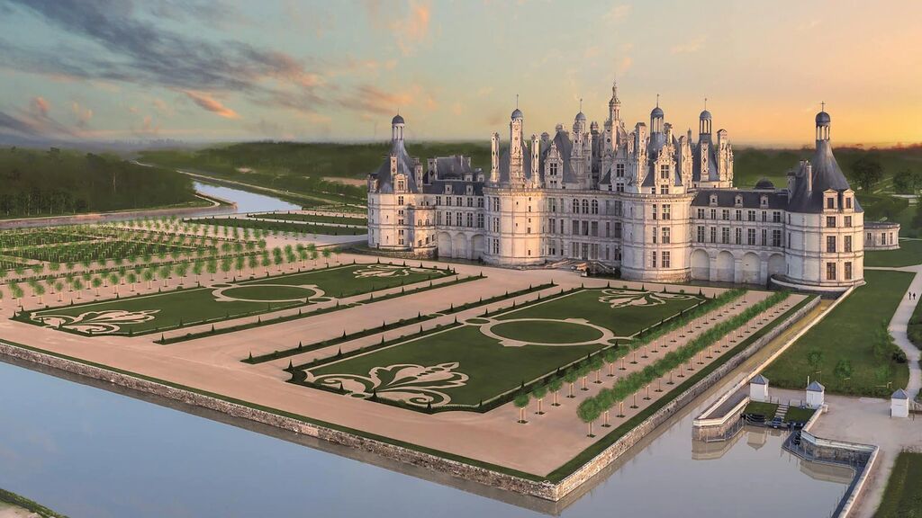 El Chateau de Chambord fue construido por el rey Francisco I de Francia.