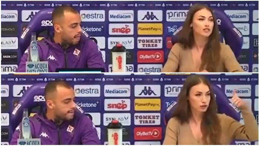 El gesto de Arthur Cabral a la jefa de prensa de la Fiorentina