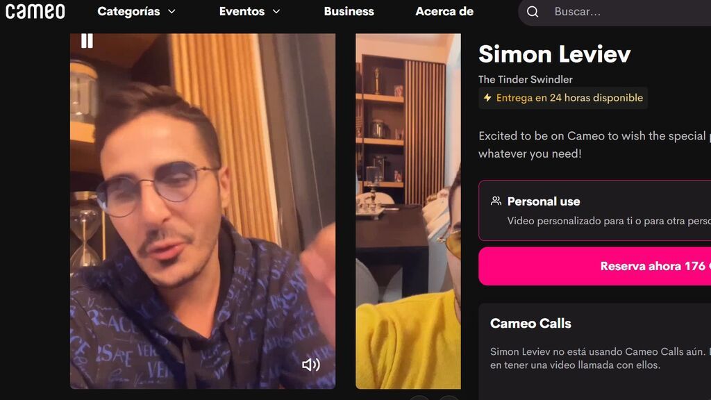 Simon Leviev, en Cameo