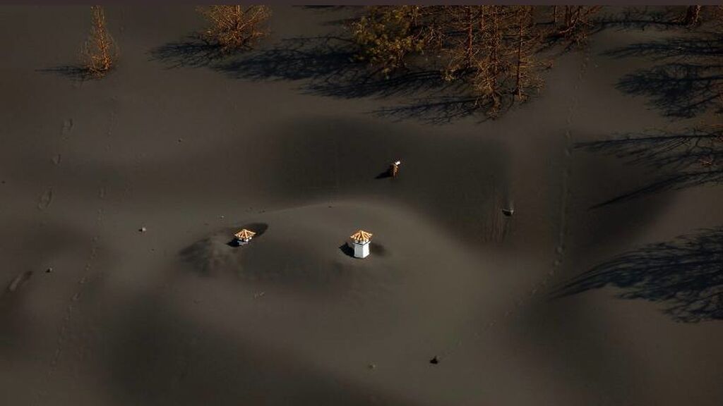 La casa de Vicente sepultada por la ceniza