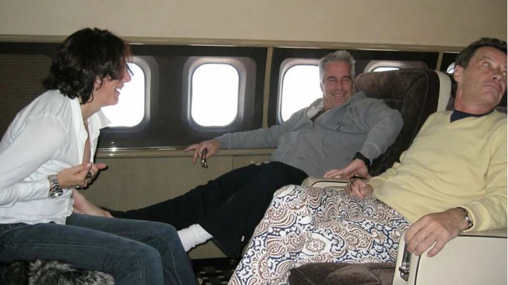 La foto de Jean-Luc Brunel, Ghislaine Maxwell y Jeffrey Epstein