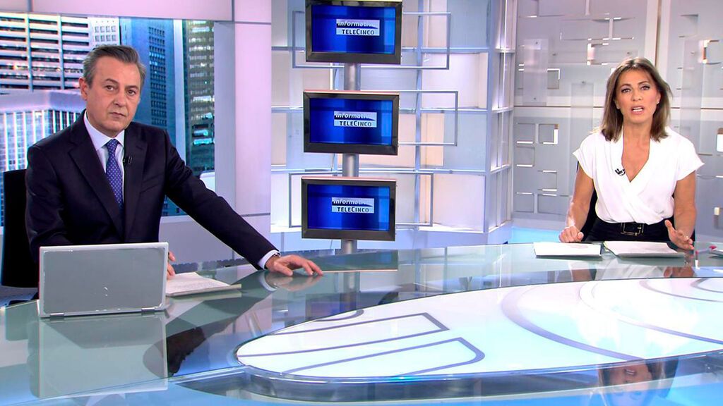 Con José Ribagorda y Ángeles Blanco Informativos Telecinco 2022 Mediodía 20/02/2022