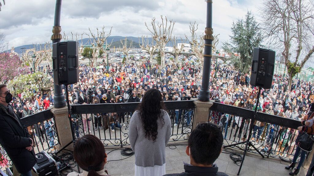 Miles de personas apoyan en Marín a los familiares del Villa de Pitanxo, dispuestos a "continuar luchando"