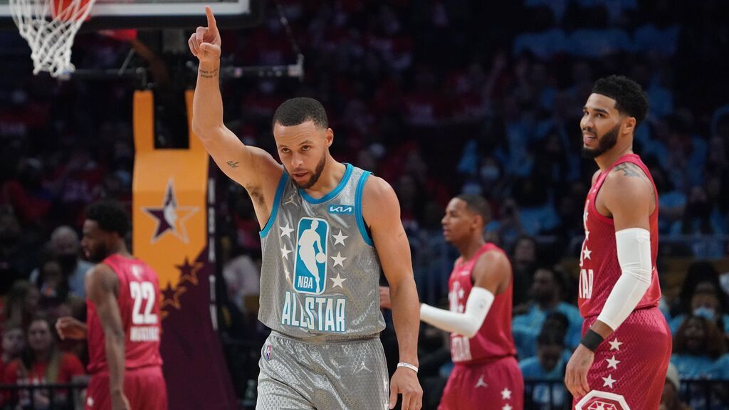 Stephen Curry fue el mejor jugador del All Star.