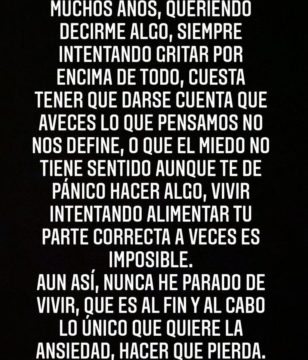 Beret narra su lucha contra la ansiedad