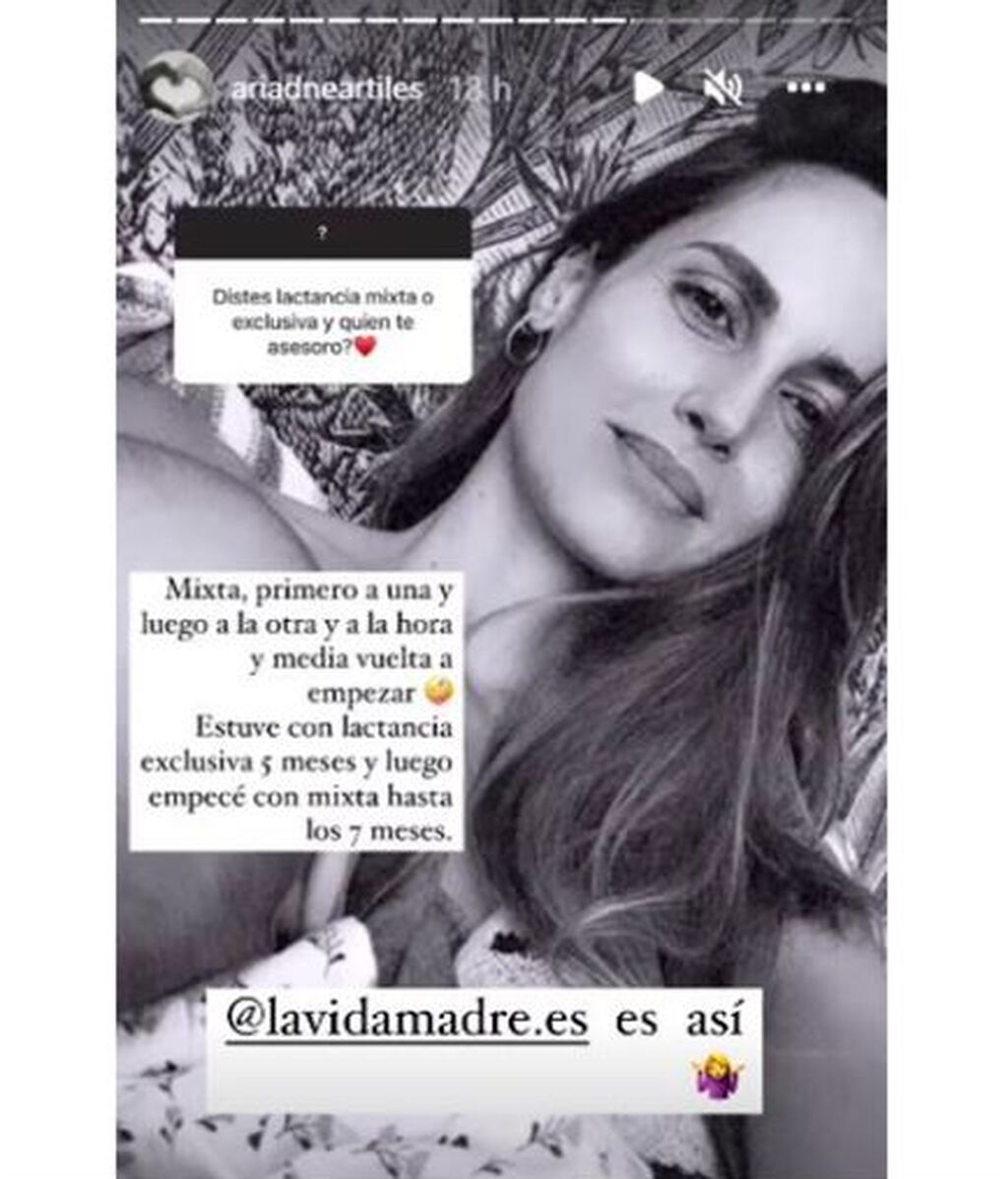 Ariadne Artiles habla sobre la lactancia de sus gemelas