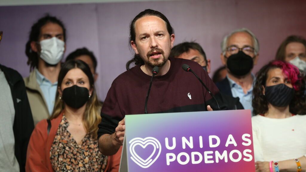 Dimisión de Pablo Iglesias el 4 de mayo de 2021